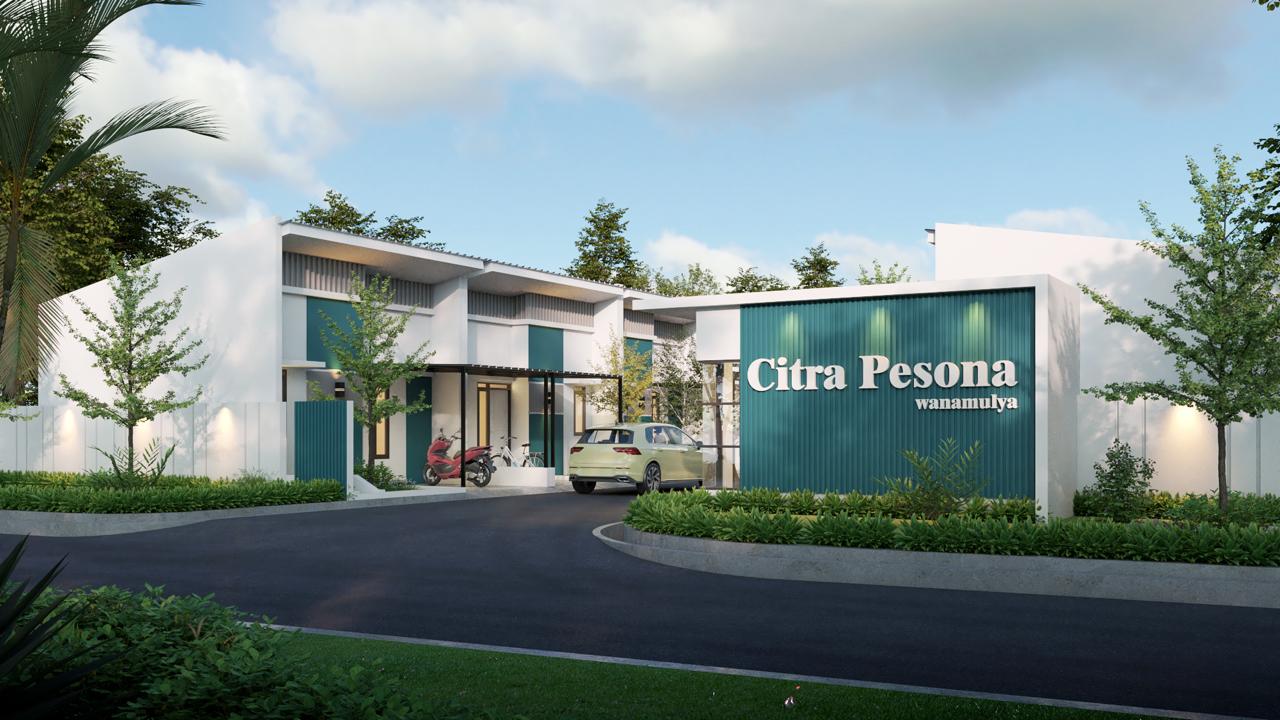 Gerbang utama Perumahan Citra Pesona Wanamulya