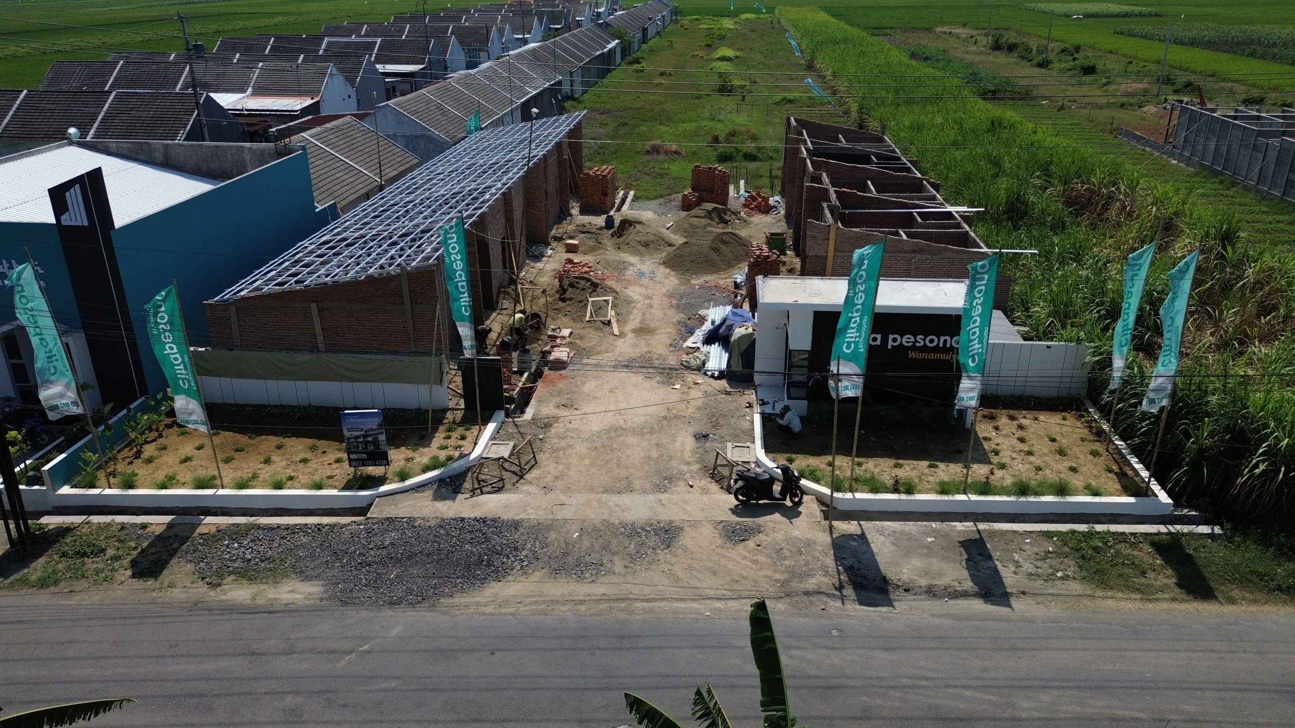 Progres pembangunan Citra Pesona Wanamulya - foto udara