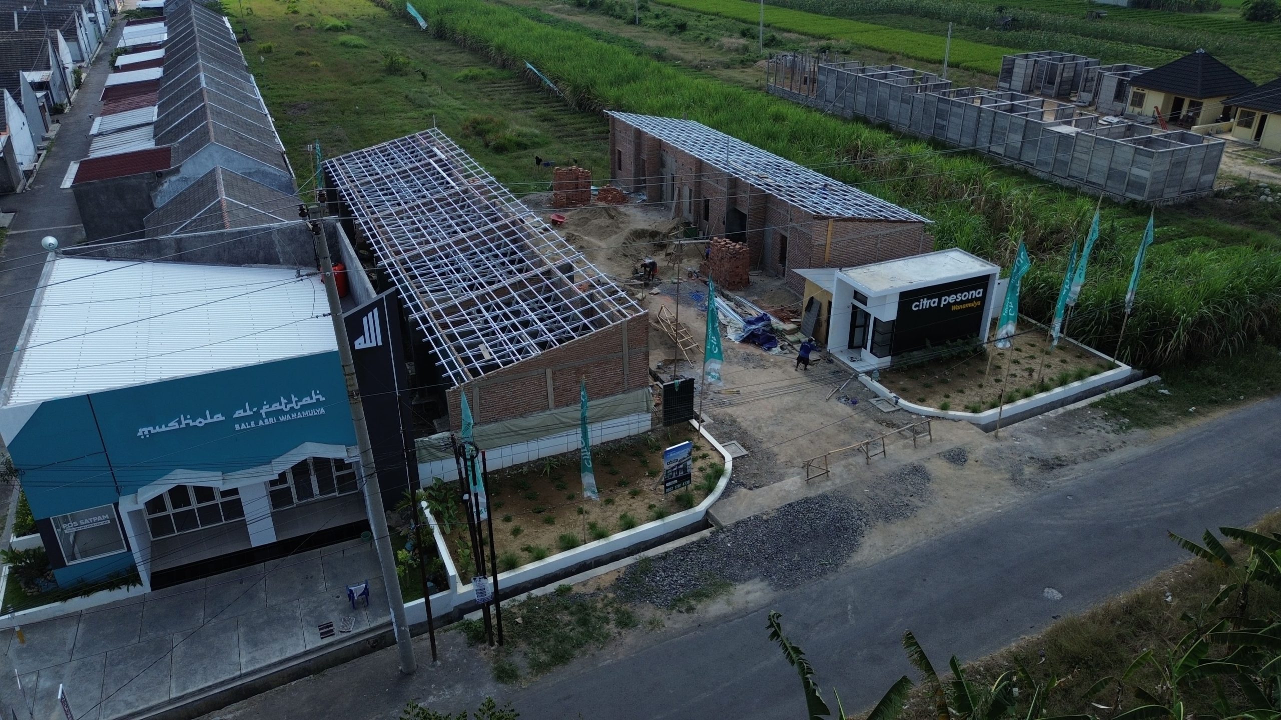 Progres pembangunan Citra Pesona Wanamulya - kantor pemasaran