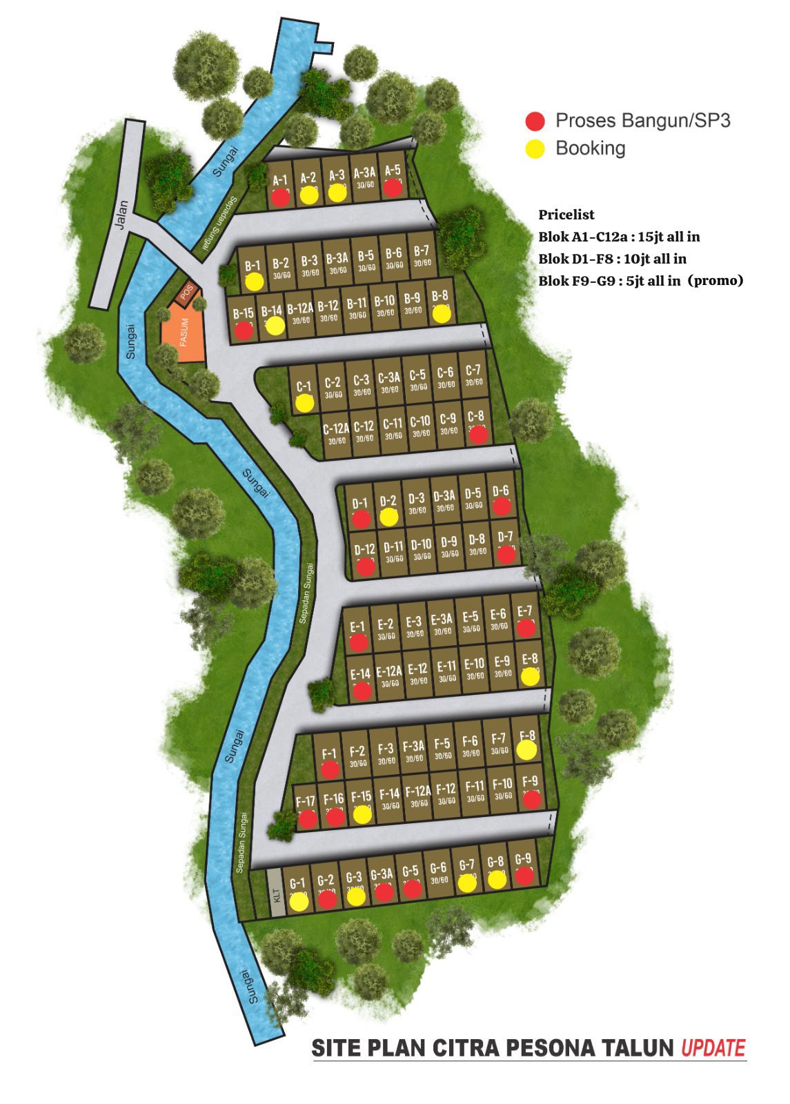 Siteplan Perumahan Citra Pesona Talun, Cirebon